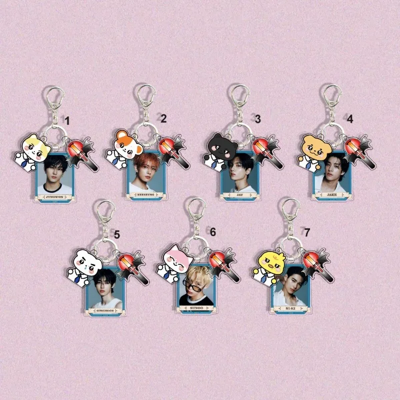 

ENHYPEN Idol Peripheral Cute Keychain JUNGWON JAY JAKE SUNGHOON SUNOO NI-KI Fans Collect Birthday Gifts Pendant