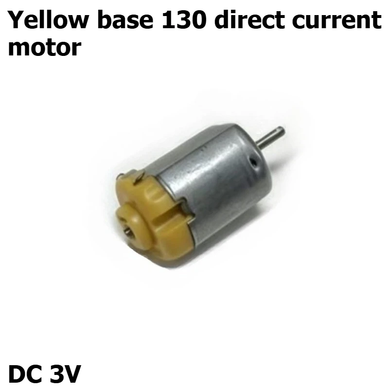Yellow base cover 130 motor remote control car boat motor 4-wheel drive vehicle educational model DIY scientific assembly kit