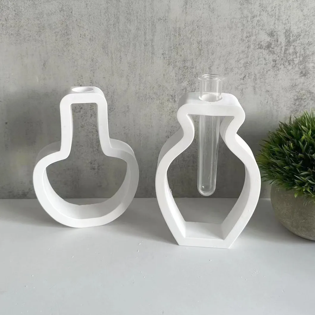 Silikon vasen formen für Hydro ponik systeme-unregelmäßiges Design-geeignet für Gips-und Leim handwerk-und DIY-Projekte