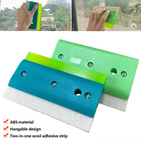 Car Vinyl Film Wrapping Tool Film Blade Scraper with Thickened Wool Scraper Strip Window Tinting Wallpaper Installing Tool