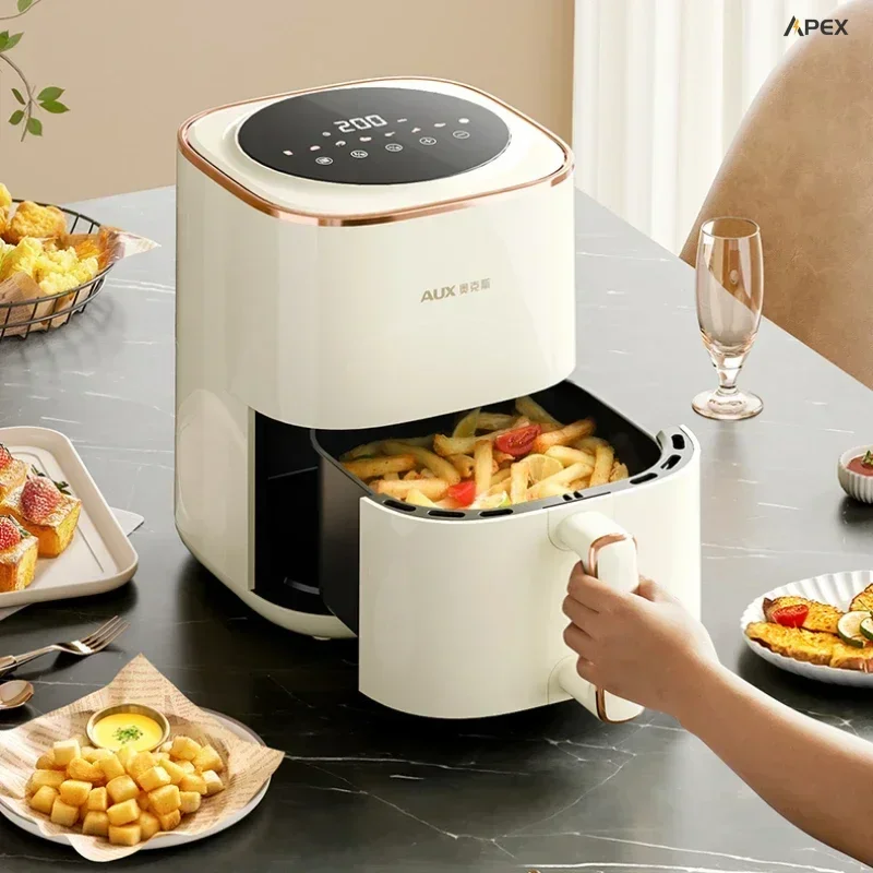 Household air fryer. New. Intelligent & visual. Auto. Multifunc, integrated. Oil-free. Electric oven.