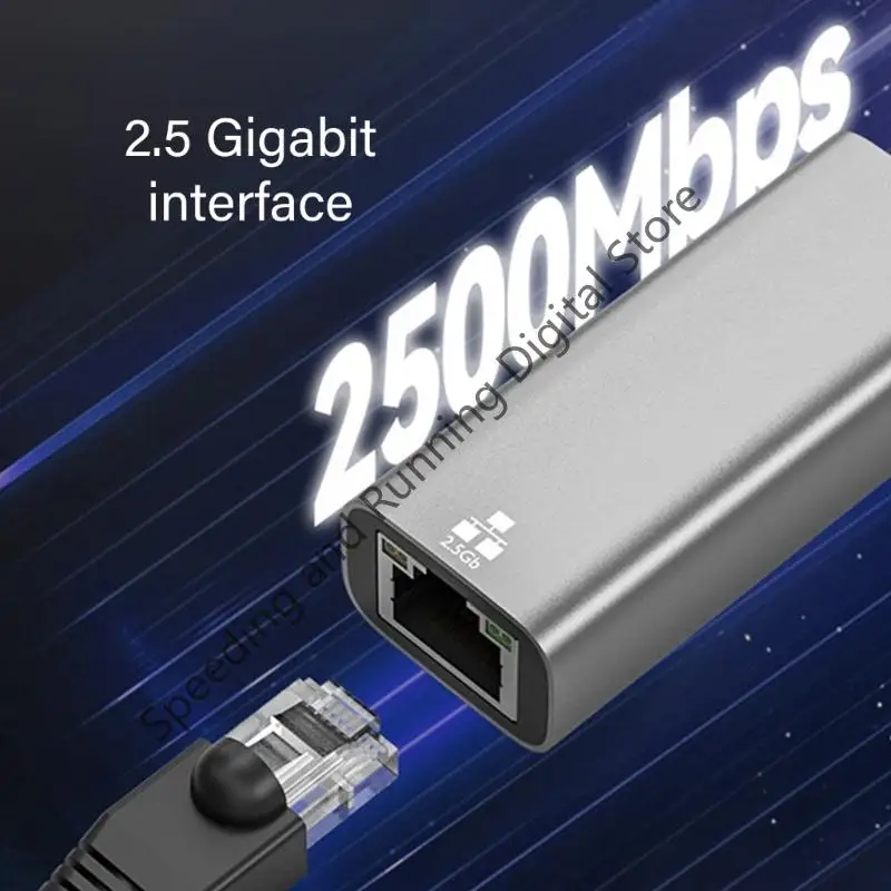 2500Mbps Network Card Adapter USB/Type-C to RJ45 Adapter 2.5G USB 3.0 Wired Gigabit Network Card Converter HUB For PC Laptop