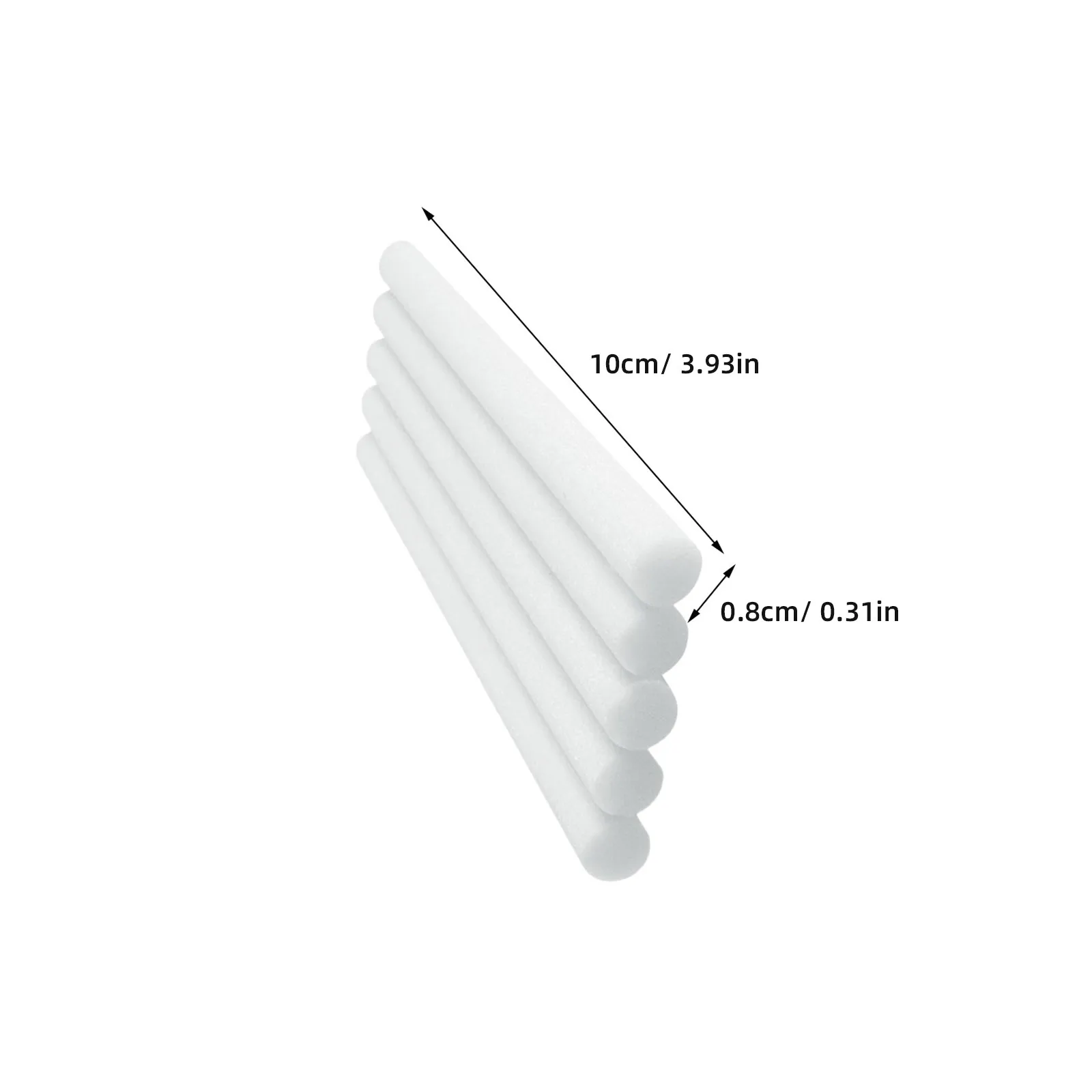 40Pcs Humidifier Filter Diffuser Stick Replacement Fiber Absorbent Stick Long Diffusing Sticks Aroma Diffuser Rods
