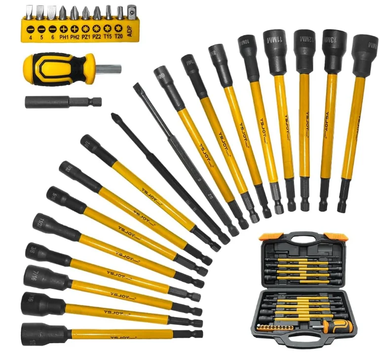 

NEW YS-9020-30 Magnetic Nut Starter Set, Ready-to-Use Socket Combo for Durability