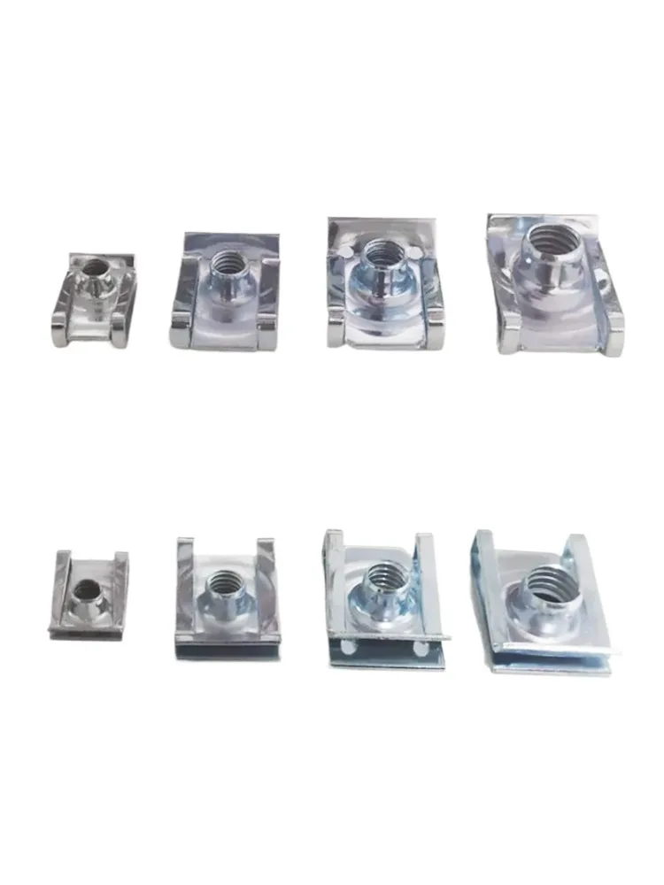 10pcs Auto U Type Clips M8 M6 M5 M4 Draad 8mm 5mm 6mm 4mm Reed Noten voor Motorfiets Scooter ATV Bromfiets - afbeelding 2