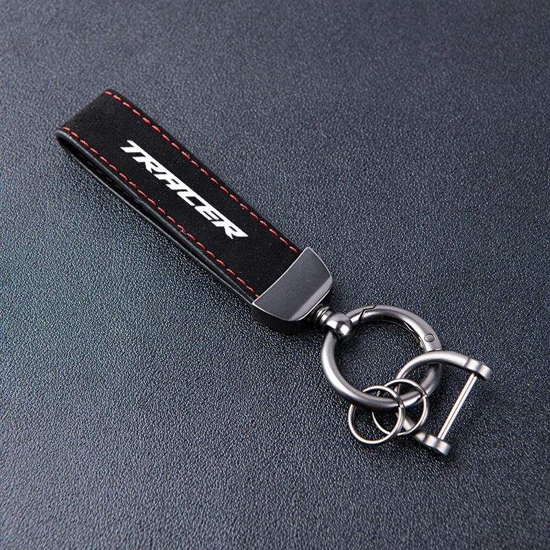 Motorcycle High-Grade Keyring Leather Suede Keychain For Yamaha Tracer7 Trace9 Tracer700 Tracer900 GT TRACER 7/9 Accessories