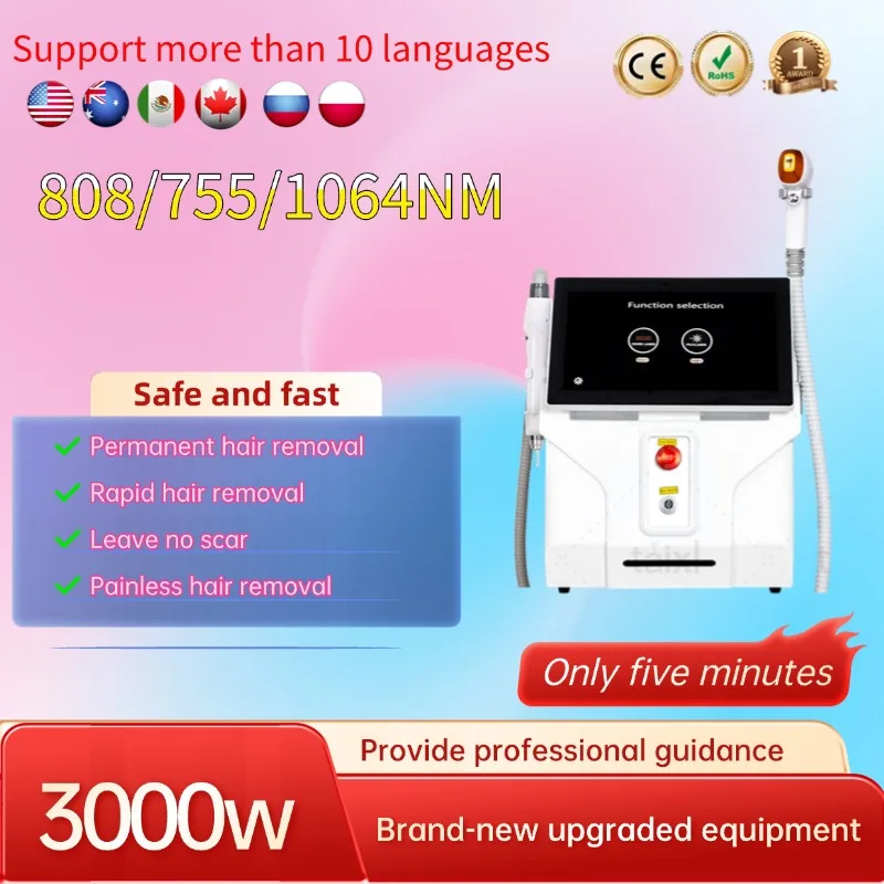 

NEW 2in1 Diode Laser and Picosecond Laser 808 Diode Laser Hair Removal Tattoo Removal Machine Multifunctional beauty instrument