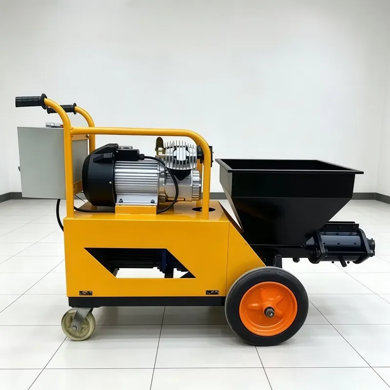 Electric Wall Gypsum Mortar Sprayer for Cement Core Components Including Pumps and Motors