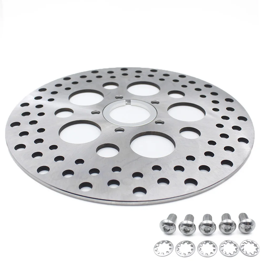 Motorcycle Rear Brake Disc Rotor For Harley XL 883 C Sportster Custom TN TFB TF TC 2012 FXSTC FXSTB Stainless Steel Brake Disc