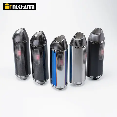 범용 오토바이 배기 머플러, 요시무라 R77 배기, MT09, MT07, R3, ZX4R, ZX6R, Z400, CBR500, 150CC 용, 51mm