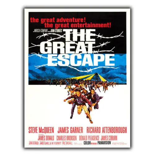 THE GREAT ESCAPE SIGN METAL PLAQUE Film Movie Cinema Advert poster print