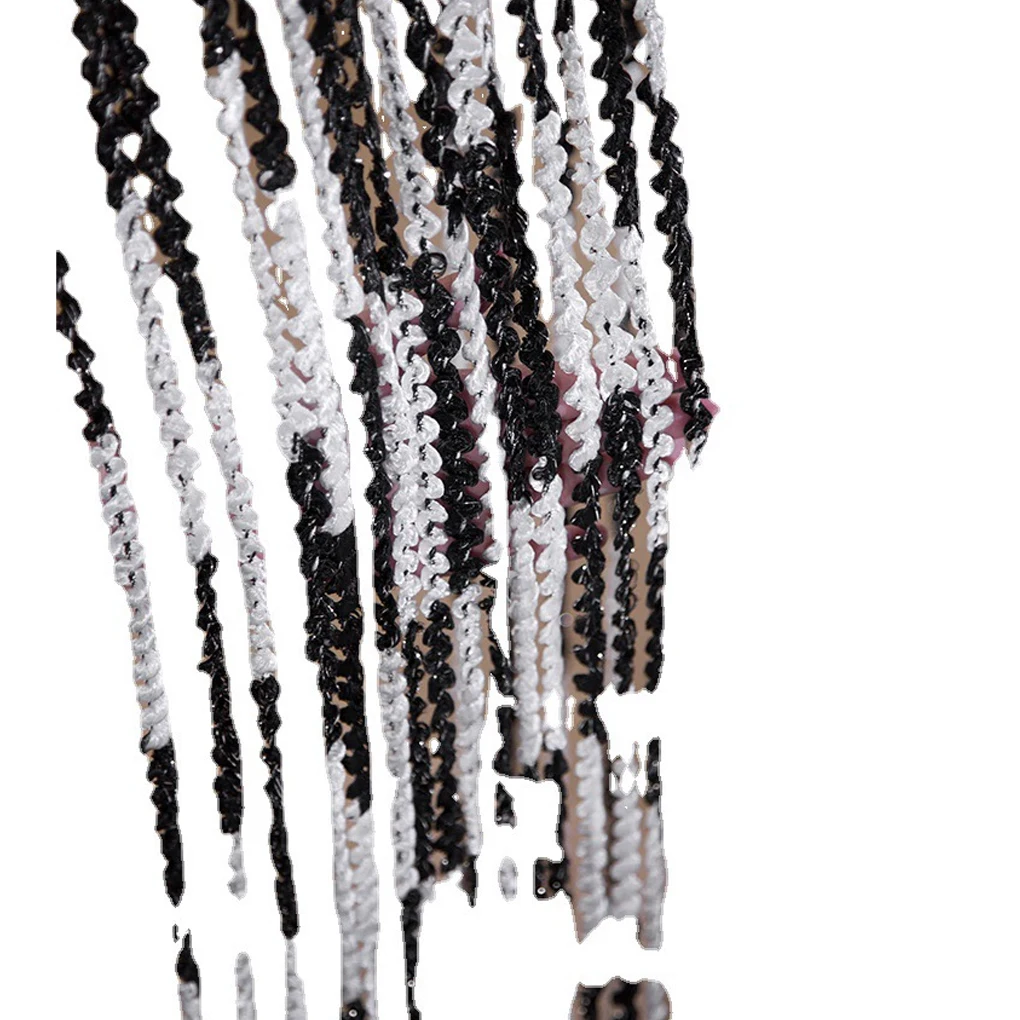 Metal Chain Door Curtains Fly Screen Beaded Door Curtain For Rustic Room Decor Handmade Bamboo greener