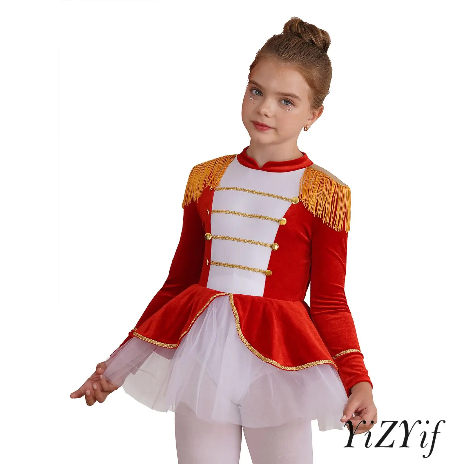 

Child Girls Circus Costume Magician Cosplay Tutu Dance Leotard Jumpsuit Halloween/Xmas Holiday Festival Party Performance Gown