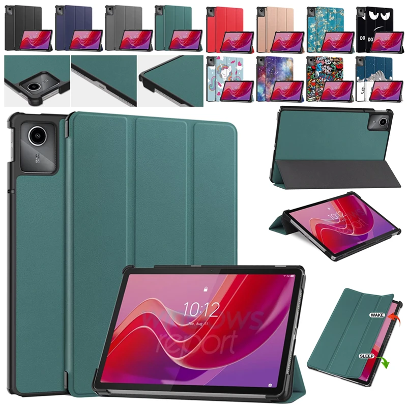 

Чехол-книжка для Lenovo Tab M11 с цветным рисунком, ультратонкий ударопрочный складной чехол-Подставка Для Xiaoxin Pad 11 дюймов 2024 TB-331FC