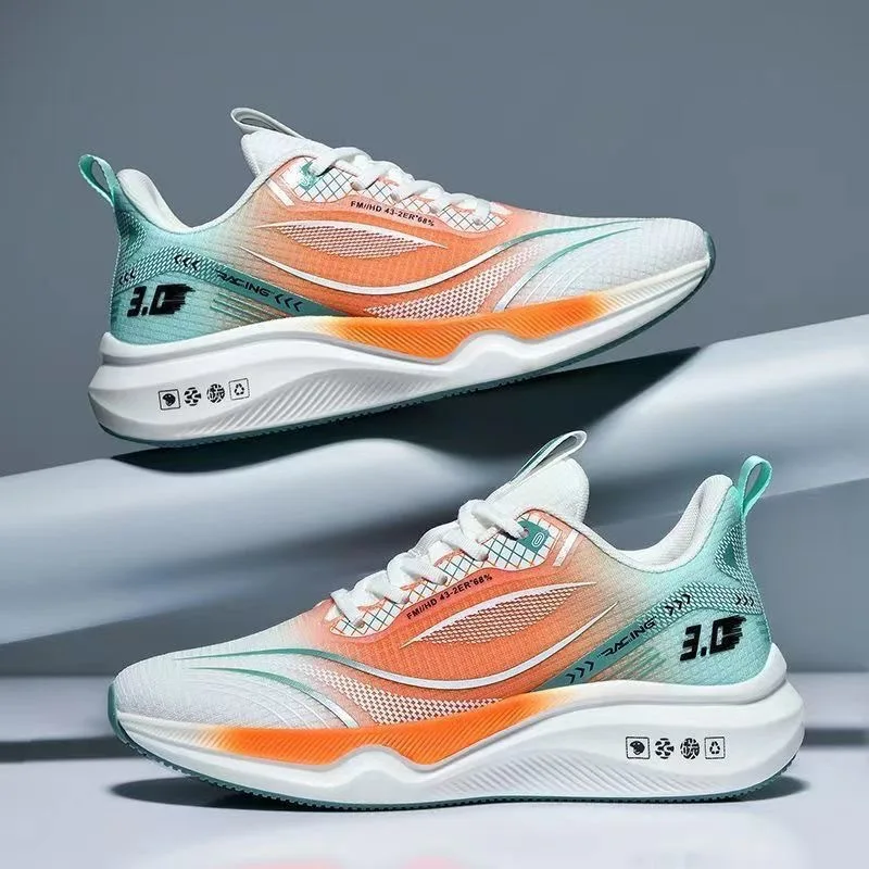 New Four Seasons Ultra Light Sports Shoes with Breathable and Shock Absorbent Soft Bottom Lightweight Running Shoes for Men