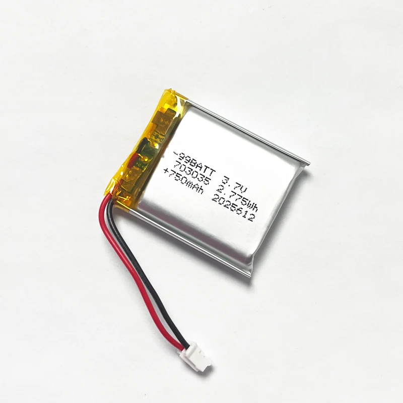 703035 Batteria 3.7V 750mAh LiPo Batterie ai polimeri di litio ricaricabili per apparecchiature di bellezza Luci LED GPS Prodotti digitali