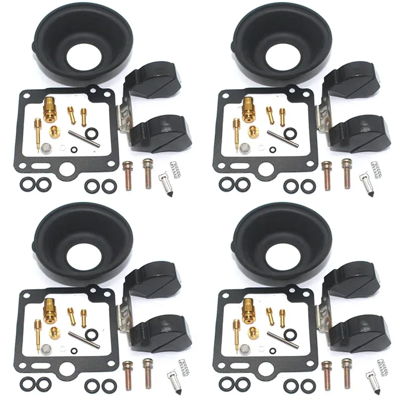 

Motorcycle carburetor repair kit 4 pcs for FJ1100 FJ1200 1986-1992 1992-1993 FJ 1100 1200 A Float plunger diaphragm