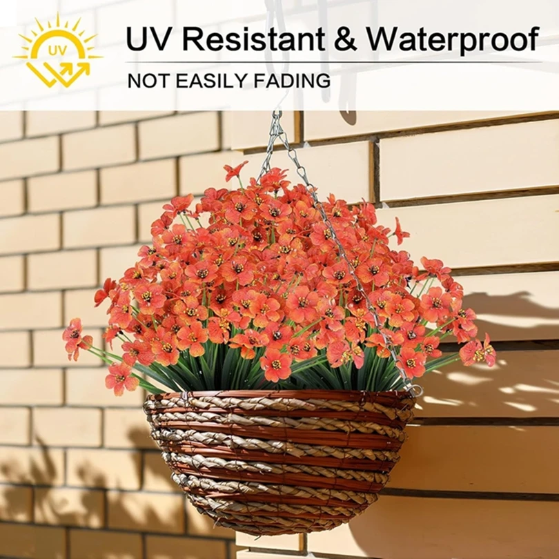 

12Pcs Artificial Flowers Plants Wedding Bridal Bouquet Scrapbooking Home Room Vase Decoration Outdoor Courtyard Festival Wreaths