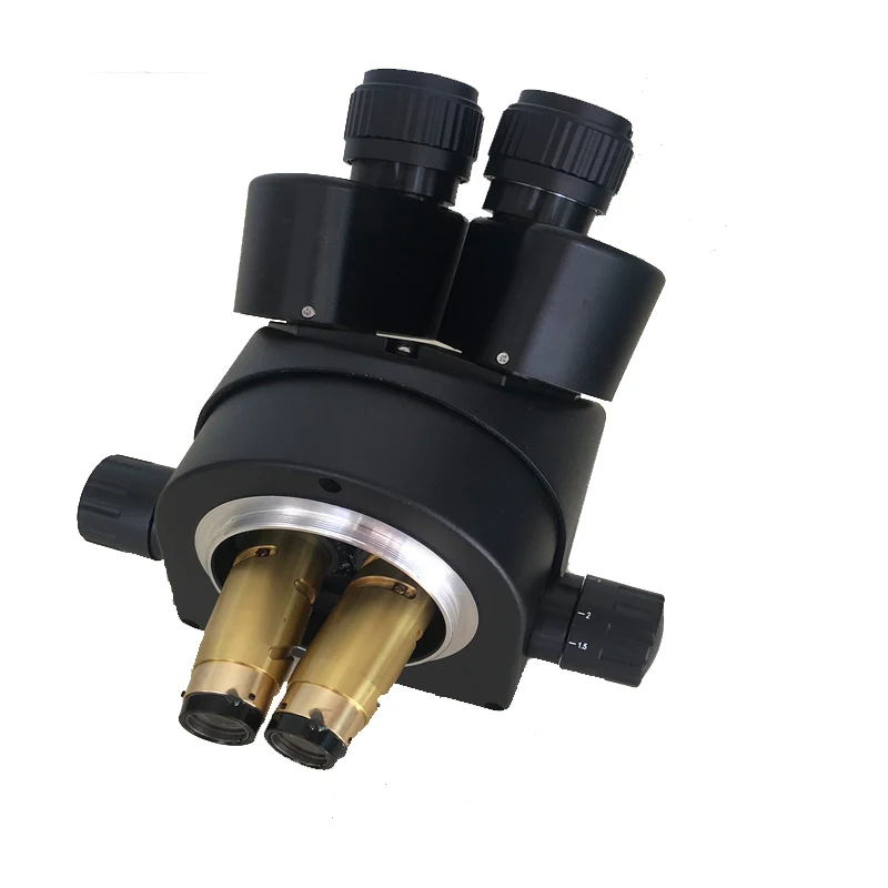 ذراع مزدوج 3.5-180X حامل متزامن التركيز المستمر التكبير ثلاثي العينيات مجهر ستيريو مجوهرات للإصلاح #4