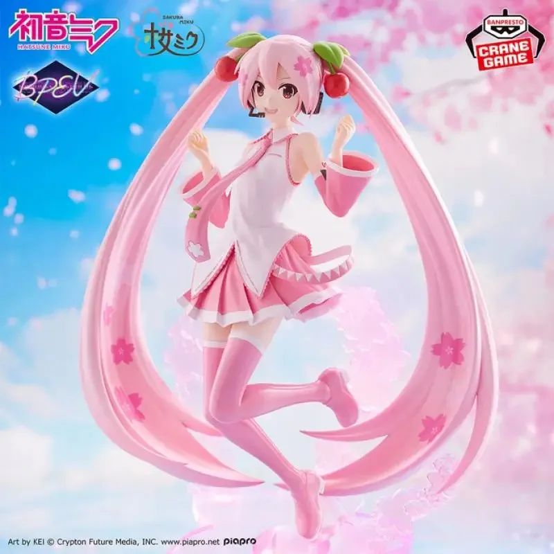 In Stock Original Bandai Banpresto Evolv Hatsune Miku Sakura Miku Anime Action Figures Model Brand New Gift AS view 5