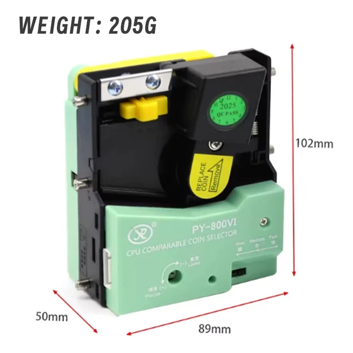 PY-800VI CPU Comparable Coin Selector, Electronic Coin Acceptor Validator for Arcade & Vending Machines, Anti-phishing - view 3