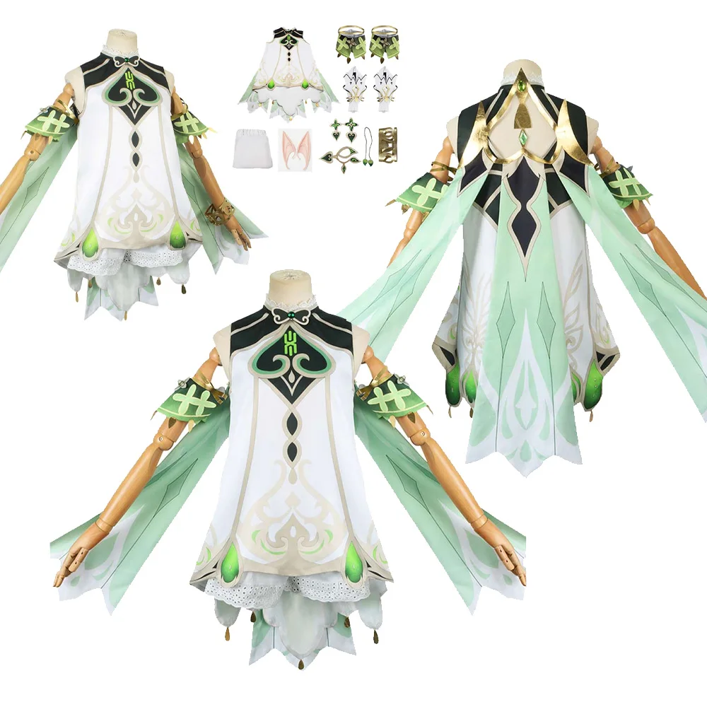 Nahida Cosplay Game Genshin Impact Costume Dress for Women Adult Fantasia outfit Halloween Carnival Party gioco di ruolo Suit