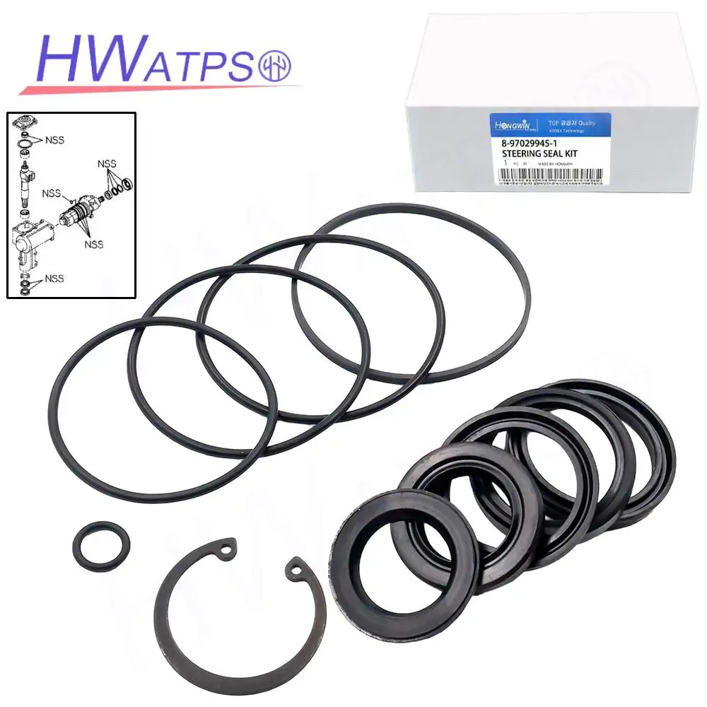 8-97029945-1 Power Steering Gearbox Seal Kit for Isuzu TFR54 4JA1 Trooper Rodeo Campo Honda Passport 8970299451 8-97029-945-0
