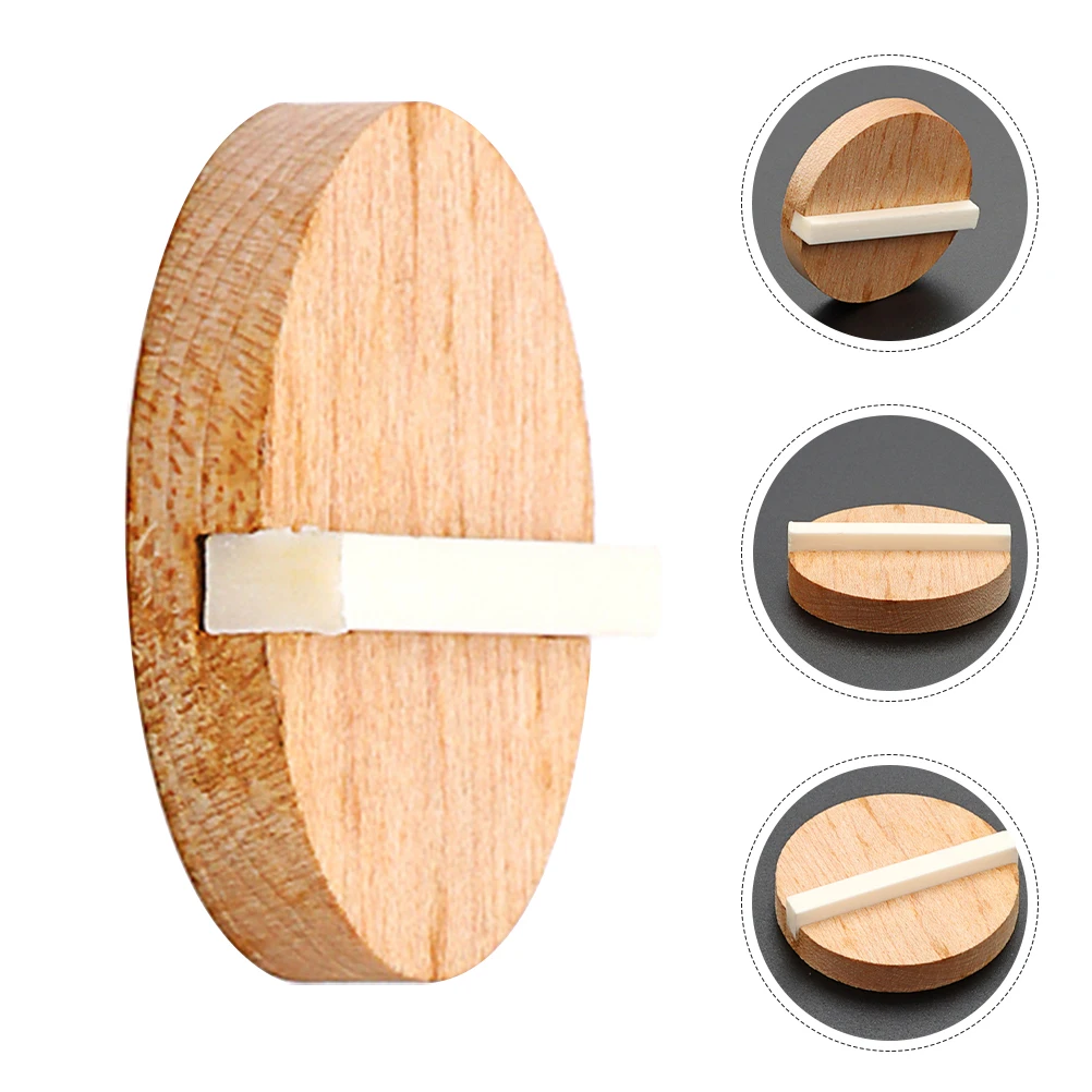 

1 set Acoustic Guitar Bridge Saddle Resonator Biscuit Parts Nut Pillows Under Piano Wooden Ox Bone Durability Practicality Easy