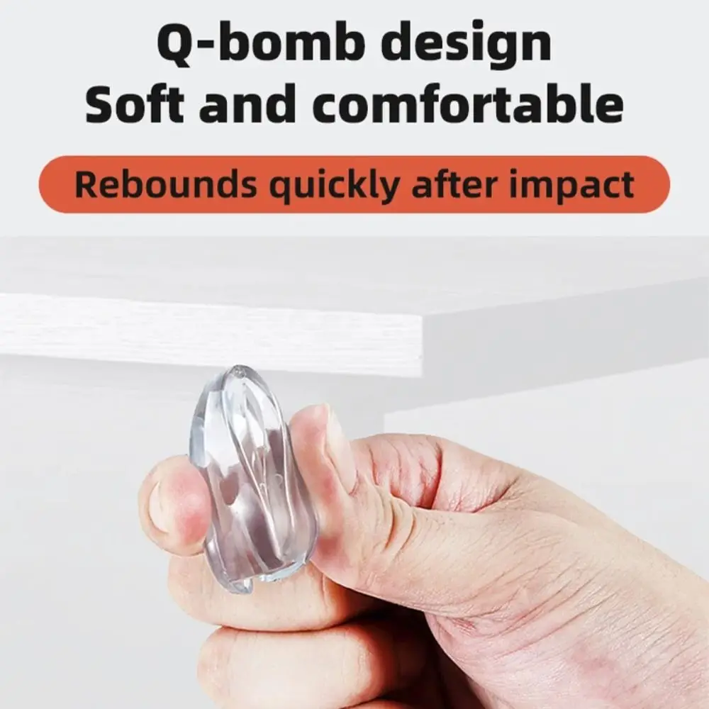 

10 шт. силиконовых защитных накладок на углы, защита от столкновений, защита края стола, унисекс, прозрачные