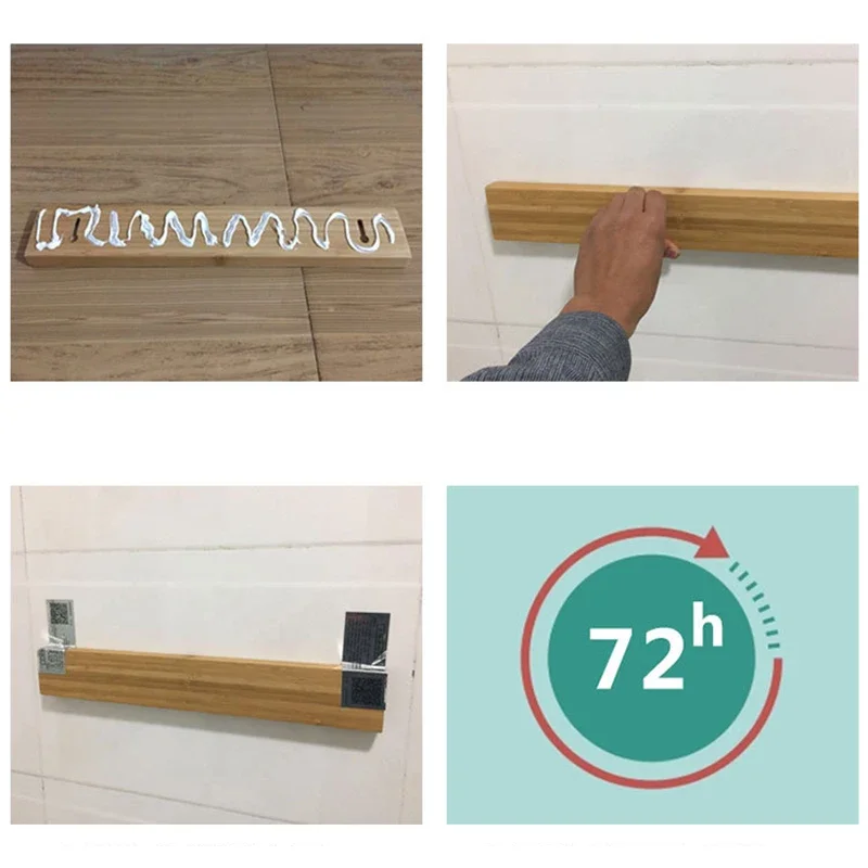 Powerful Wooden Strip Magnetic Knife Holder Wall Mount For Metal Knifes Wood Block Magnet Knives Rack Kitchen Tools