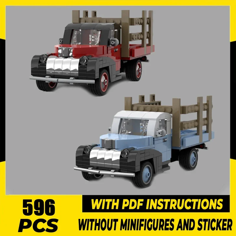 

City Cars Model Moc Building Movie Pickup Truck Series Blocks Technology Brick DIY Assembly Construction Toy Holiday Set Gift