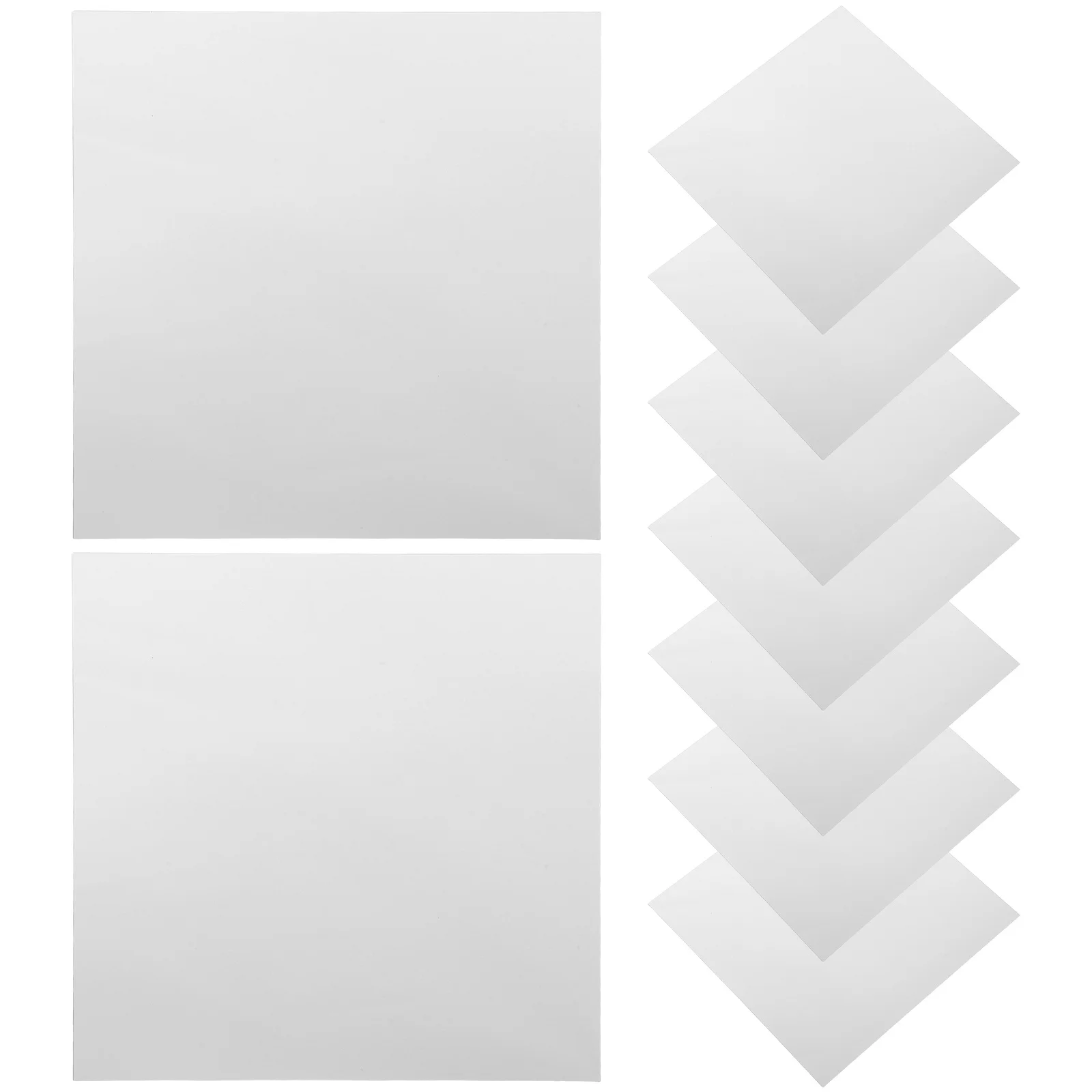 

9pcs 15X15Cm Mirror Wall Decal Removable Diy Mirror Sticker For Indoor Decoration Living Room Bedroom Office Bathroom 0.2Mm