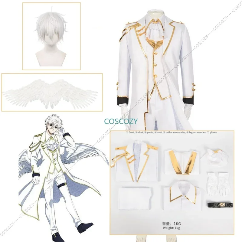 Anime Blue Lock Nagi Seishirou Team White Uniform Cosplay Costume Bachira Meguru Wig Men's Handsome Suit