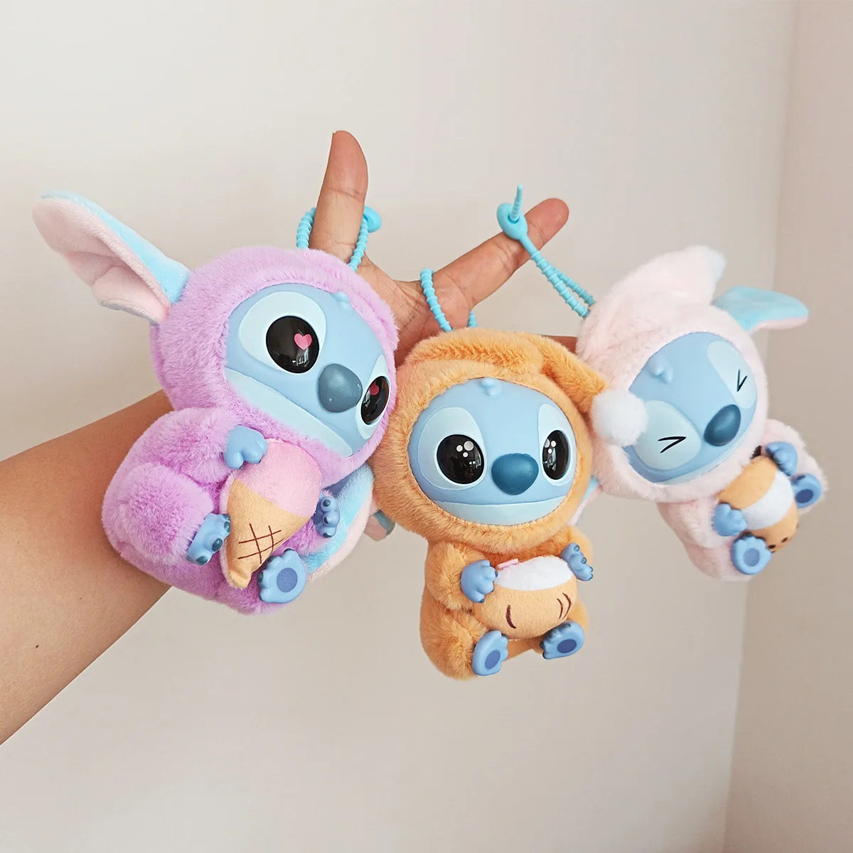 Kawaii Stitch Cartoon Toys Keychains Lilo&Stitch Anime Dolls Keyrings Accessories Backpacks Pendant Fashion Hangings Girls Gifts