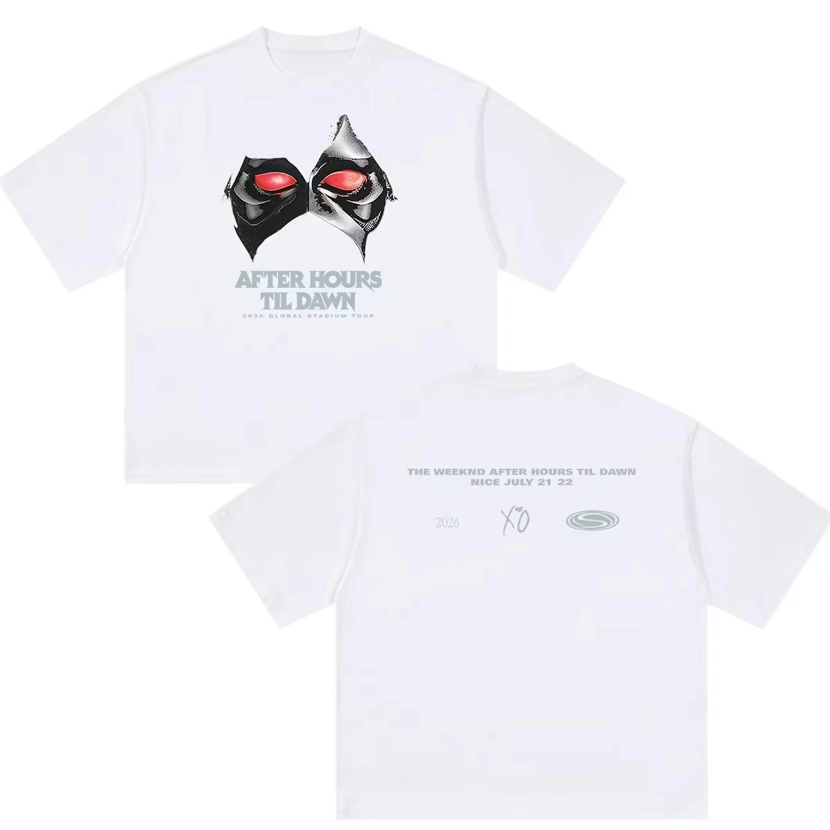 Summer Bestselling The Weeknd After Hours Til Dawn 2026 Tour Merch Y2K Print Crew Neck Short Sleeve Lightweight Casual T-shirt