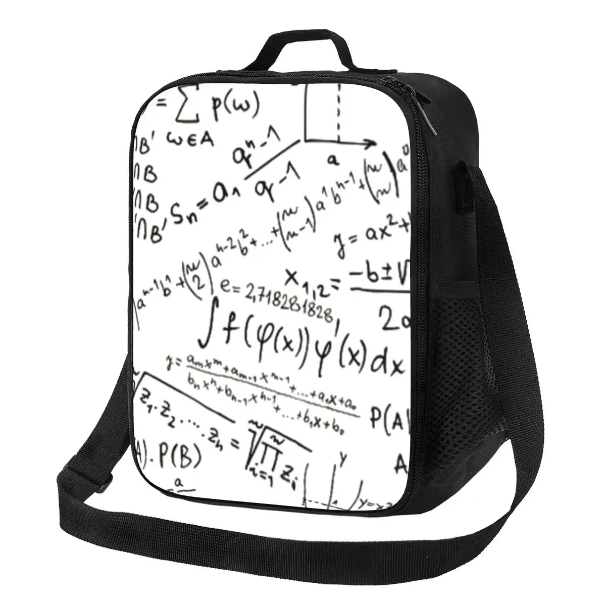 

Maths Formulas Insulated Lunch Bag for Women Geek Mathematics Physics Thermal Cooler Bento Box Office Picnic Travel