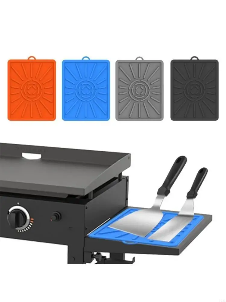 A0KE Silicone Grill Mats Side Shelf Mats Griddles Mats Grill BBQ Mats for Cooking