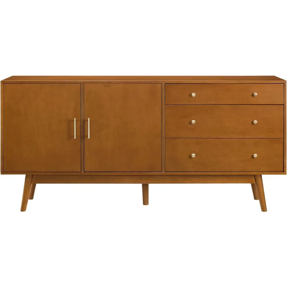 Modern Wood Kitchen Buffet Sideboard Entryway Serving Storage Cabinet Doors-Dining Room Console