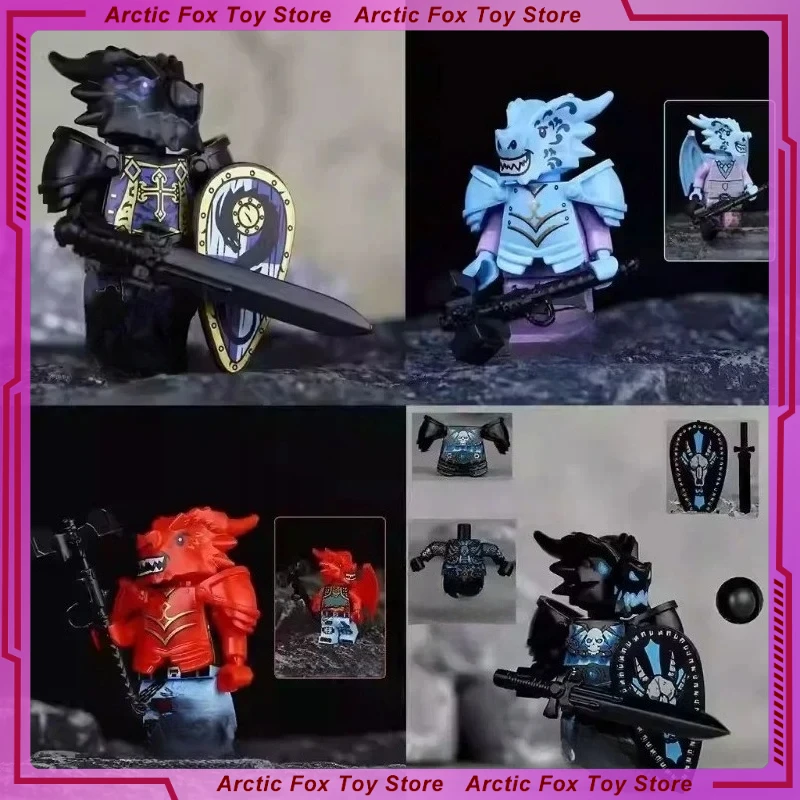 

New 5cm Dragons Game Peripherals The Dead Dragon Knight Anime Figure Pvc Model Ornaments Building Blocks Birthday Gift Toys Kids
