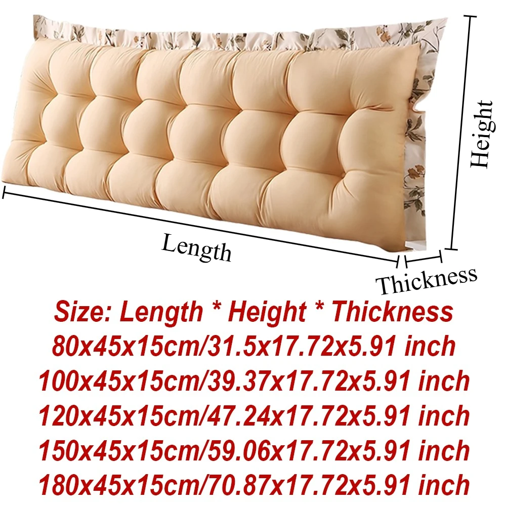 1PC Princess Style Universal Anti Collision Bedside Decoration Backrest Soft Tatami Headboard Cushions Dormitory Back Cushion 쿠션