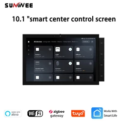 Tuya Smart Home Controls Panel 10.1 inch Touch Screen with Bluetooth Zigbee Gateway Android 11 Multi-function Relay Scene switch