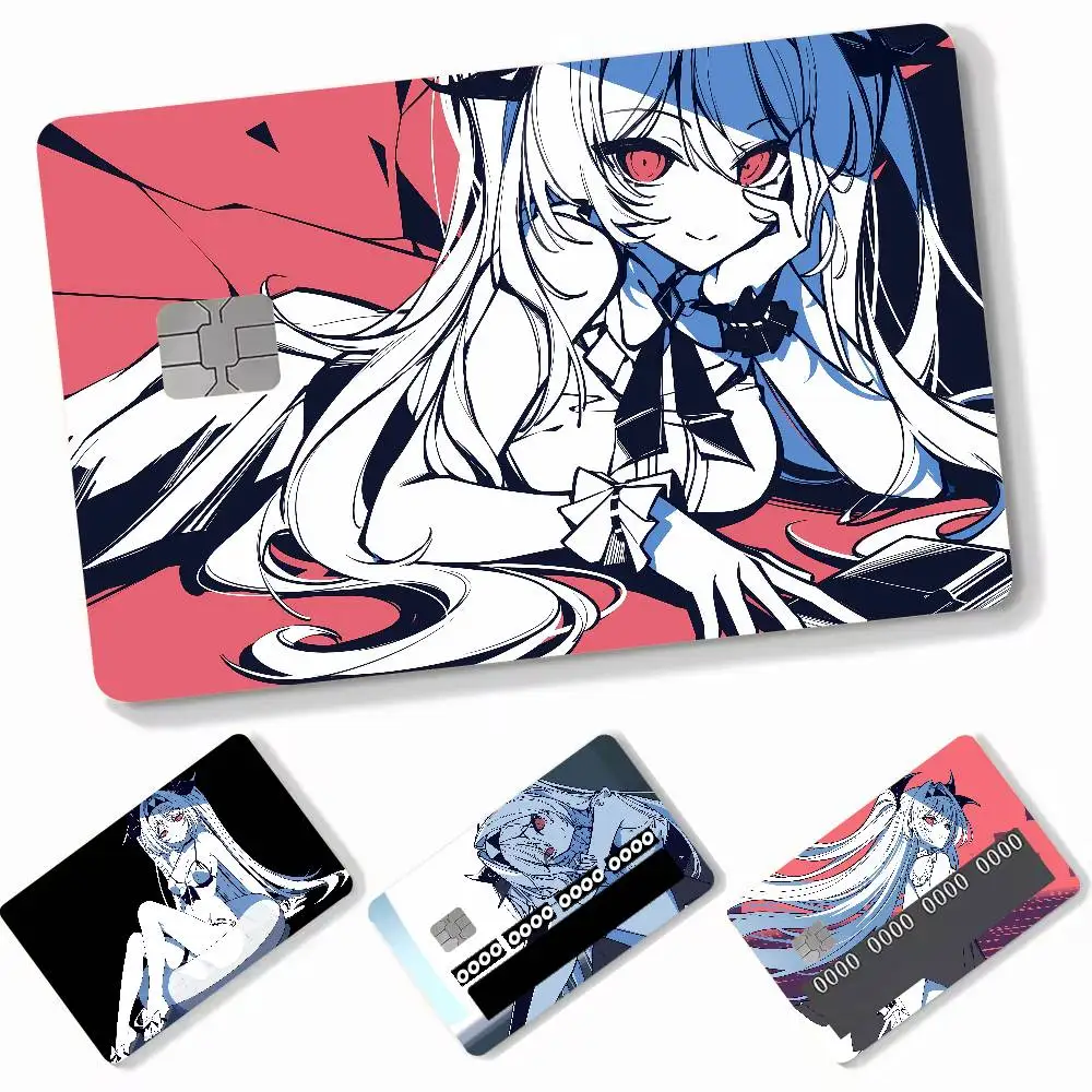 The NOexistenceN of you AND me Card Stickers Luxury Credit Card Stickers 4PCS Debit Front Decoration Bank Bus Pass Card Stcker