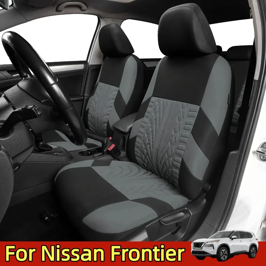 

FOR Nissan Frontier Seat Covers L LE XLE 2012 2013 2014 2015 2016 2017- Custom Fit Car Seat Covers Full Set, Breathable Cloth