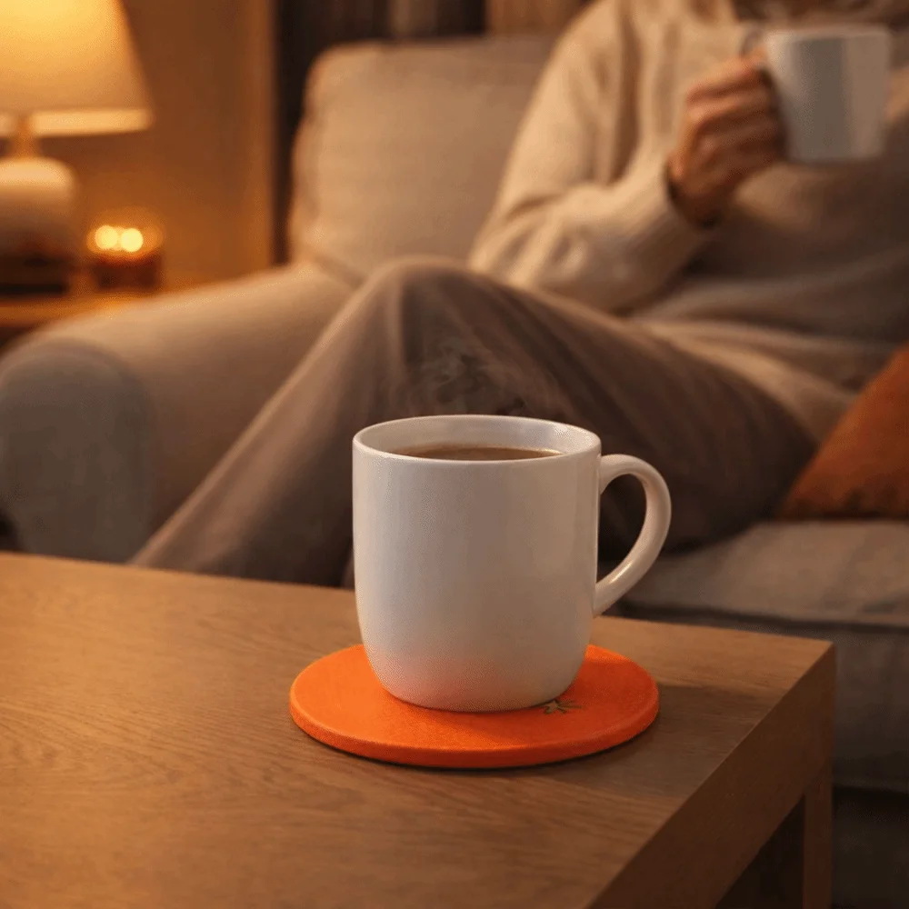 2PCS Creative Acrylic Fruit Coasters Simulated Fruit Non-Slip Coffee Tea Coasters Spill Proof Cute Pot Holder Gift