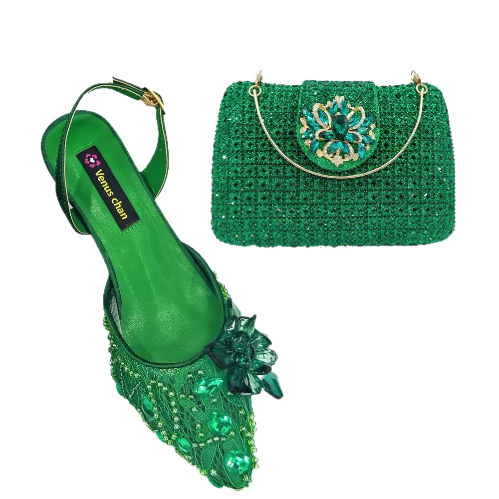 

Обувь в итальянском стиле, атласные босоножки на шпильке с кристаллами, женские летние туфли с острым носком и стразами