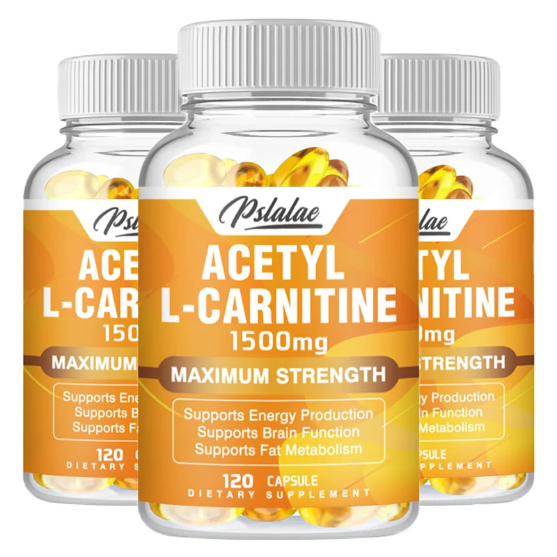 Acetyl L-Carnitine Capsules - Supports Memory Focus, Increase Body Performance, Metabolic Energy