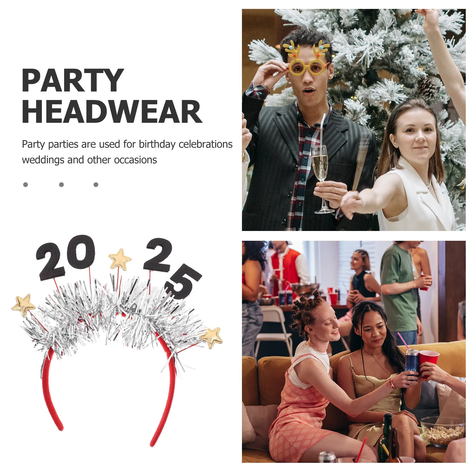 2025 New Year Headband Star Th - огляд і ціна Photo Booth Prop