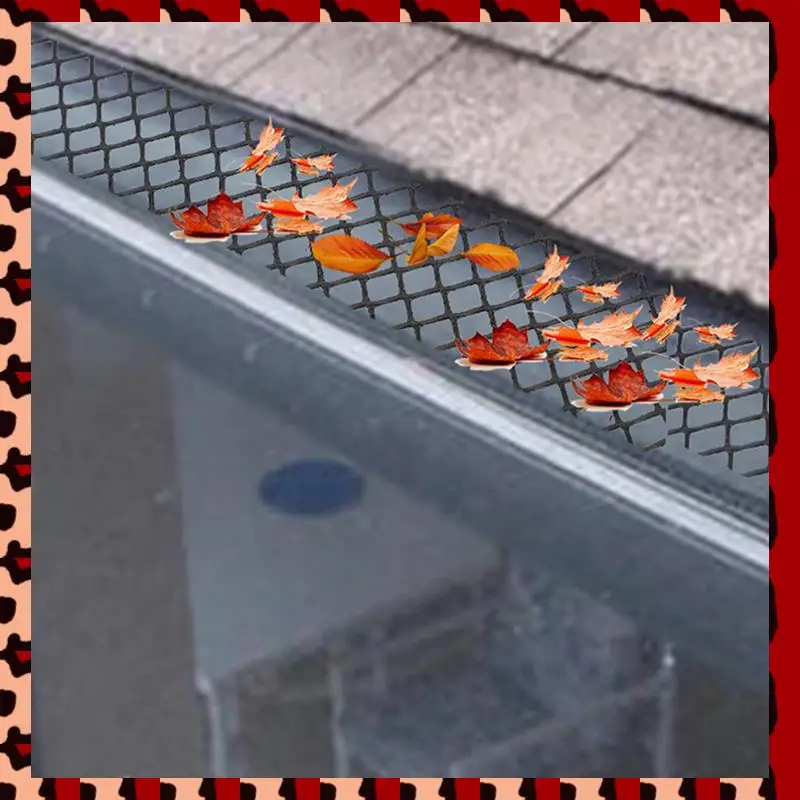 

A72P Сетчатый фильтр, 4 комплекта, защитная сетка для желоба, рулон экрана, защита от падения листьев, защитная крышка для слива желоба