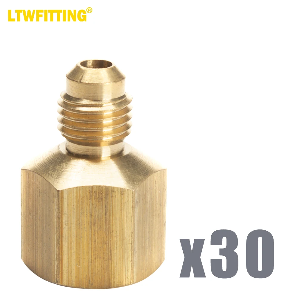 

LTWFITTING Brass Flare 1/4" OD x 3/8" Female NPT Connector / Adapter Tube Fitting(Pack of 30)