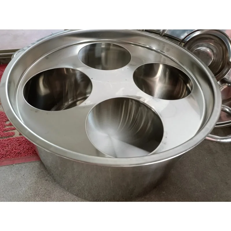 Jmz-Stainless Steel Cooking Noodle Pot, Soup Bucket, Large Capacity, Induction Cooker, Stewed Soup